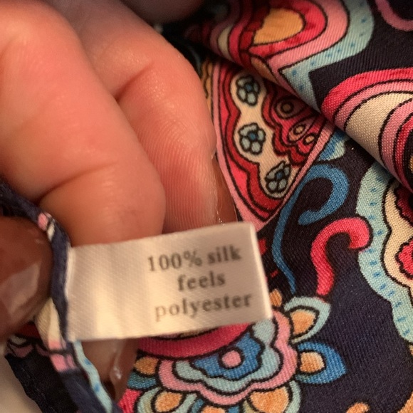 Paisley scarfs,set of 2,vintage,Unknown brand - Picture 3 of 5